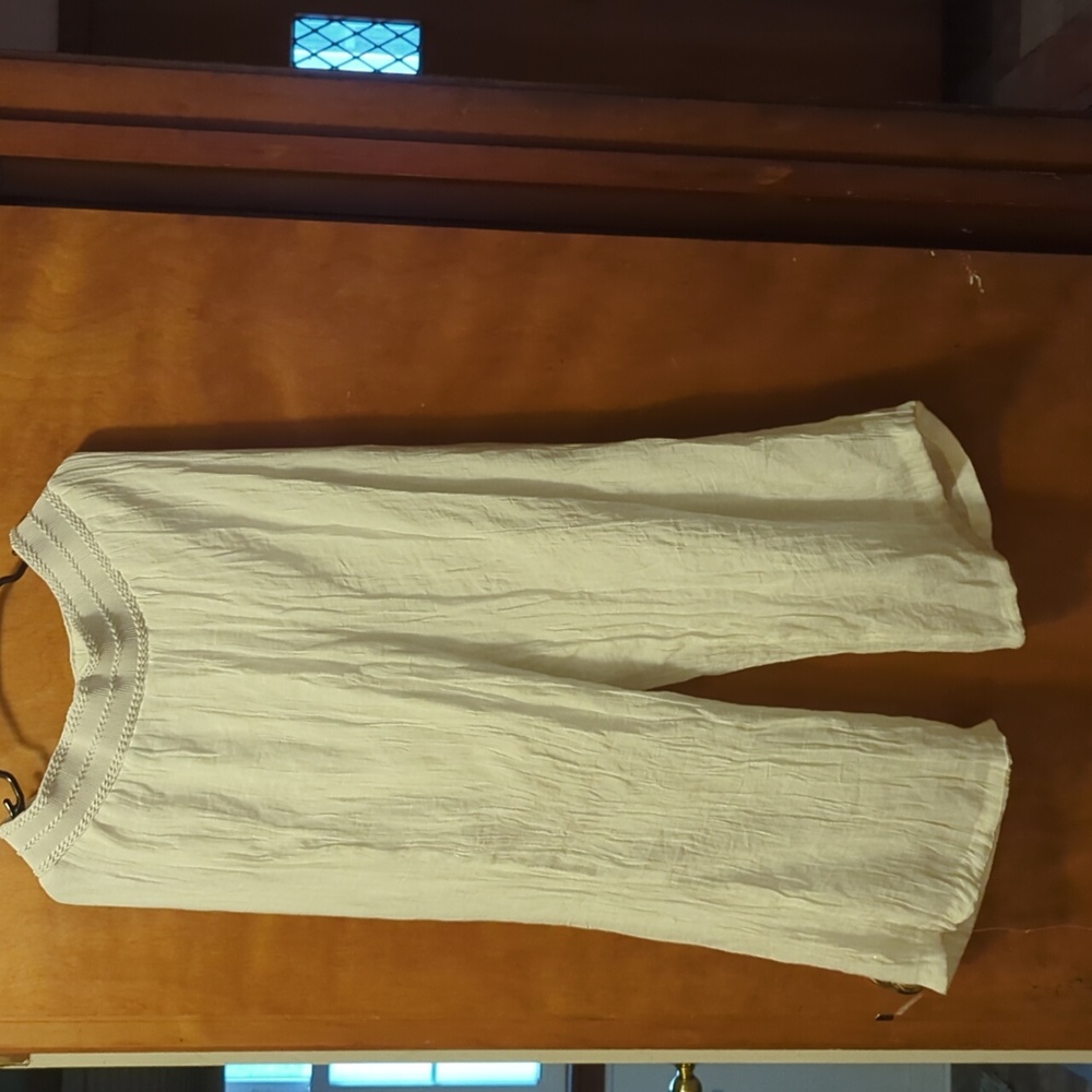 Apt 9 xl white gauzy wide leg pants